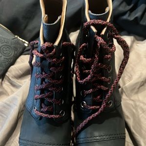 Sorrel black lace up boots. Like new.
